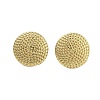 Ion Plating(IP) 304 Stainless Steel Stud Earrings for Women EJEW-N054-28G-1