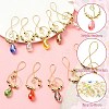 20Pcs 10 Colors Copper Wire Pendants PALLOY-CJ00142-3
