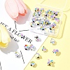 33Pcs 11 Styles CCB Plastic Large Hole Beads DIY-FS0006-72-8
