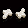 ABS Plastic Imitation Pearl Beads X-OACR-T018-06-2