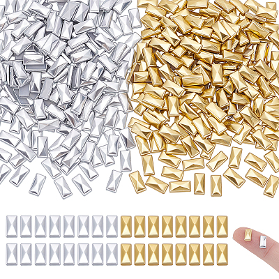 480Pcs 2 Colors Aluminum Hotfix Iron On Star Studs DIY-NB0015-87A-1