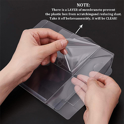 Foldable Transparent PET Box CON-WH0074-72C-1