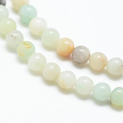 Natural Flower Amazonite Bead Strands G-R172-3mm-17-1