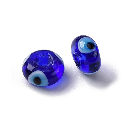 Handmade Evil Eye Lampwork Beads LAMP-F021-01-04-1