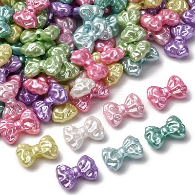Pearlized Opaque Acrylic Beads OACR-S072-03A-1