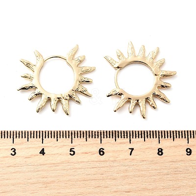 Brass Hoop Earrings EJEW-Z143-01G-1