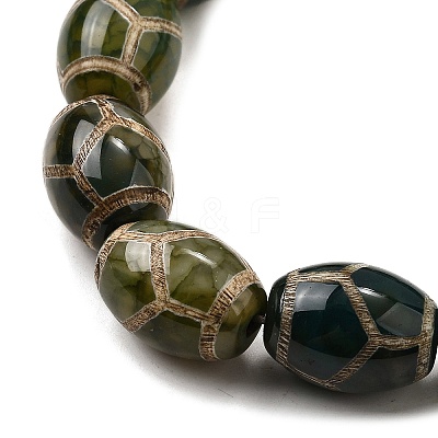 Tibetan Style dZi Beads Strands G-S389-A10-1