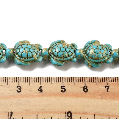Synthetic Turquoise Dyed Beads Strands G-P507-05R-1