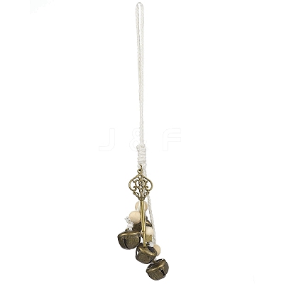 Iron Bell Pendant Decorations HJEW-JM02171-01-1