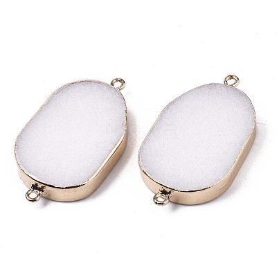 Natural White Jade Links Connectors G-S359-086-1