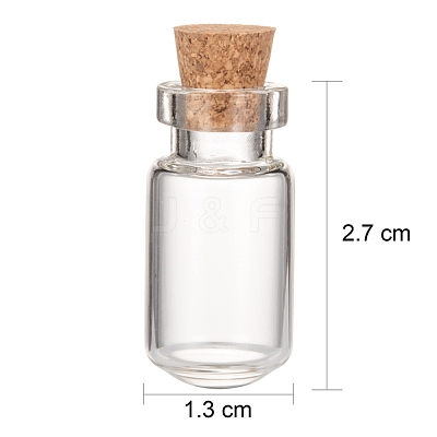 Glass Jar Bead Containers CON-Q017-1