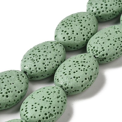 Natural Lava Rock Beads Strands G-O126-03A-M-1