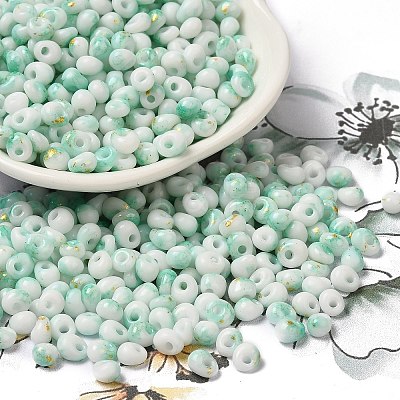 Baking Paint Glass Seed Beads SEED-F006-01A-08-1