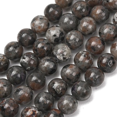 Natural Fluorescent Syenite Rock(Glow under UV Light) Beads Strands GG-NH0012-A01-8mm-1