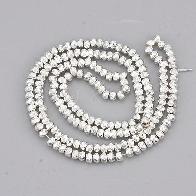 Electroplate Non-magnetic Synthetic Hematite Bead Strands G-Q465-21S-1