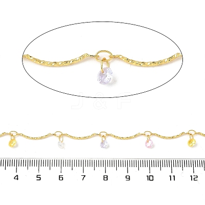 Brass Flat Round Bar Link Chains CHS-H112-17G-1