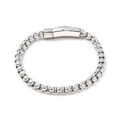 Non-Tarnish 304 Stainless Steel Box Chain Bracelet for Men Women BJEW-E009-02P-1