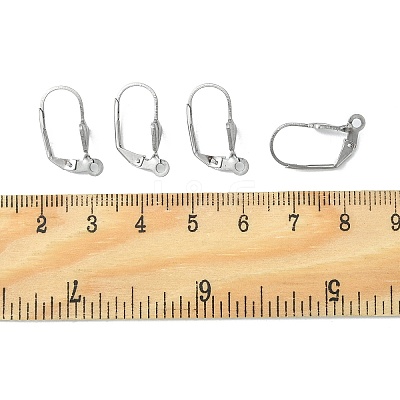 Tarnish Resistant 304 Stainless Steel Leverback Earring Findings X-STAS-E007-2-1