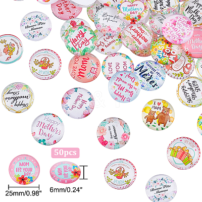 1 Bag Glass Cabochons GGLA-PH0001-41B-1