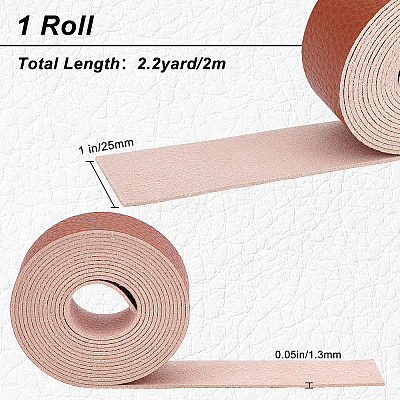 PU Leather Fabric Plain Lychee Fabric AJEW-WH0034-89B-03-1
