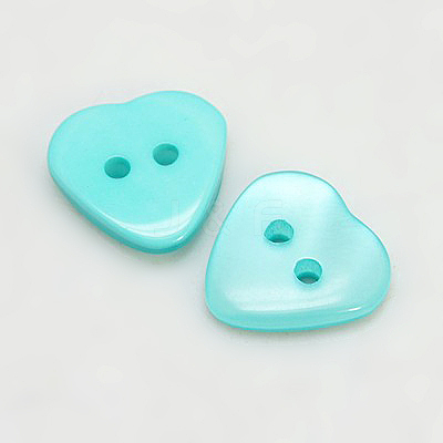 Resin Buttons RESI-D032-13x12mm-M-1