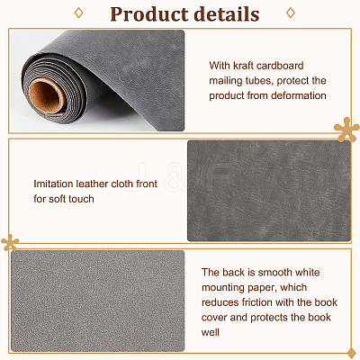 PU Imitation Leather Fabric DIY-OC0011-96C-1