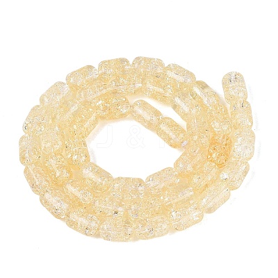 Transparent Crackle Glass Beads Strands GLAA-NH0001-04-A05-1