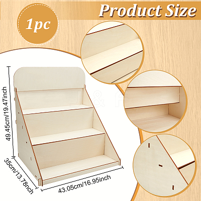 Wood Display Stands DIY-WH0699-07-1