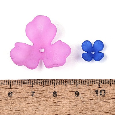 Frosted Acrylic Bead Caps KY-Q004-08A-1