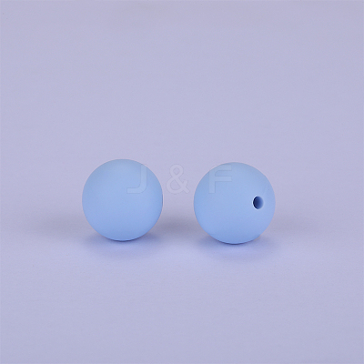 Round Silicone Focal Beads SI-JX0046A-86-1