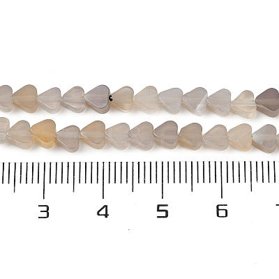 Natural Grey Agate Beads Strands G-U021-A01-01-1