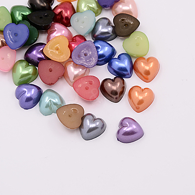 Acrylic Imitation Pearl Cabochons MACR-F022-A-M-1