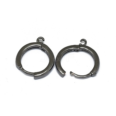 Brass Huggie Hoop Earring Findings LS-PALLOY-F249-19B-1