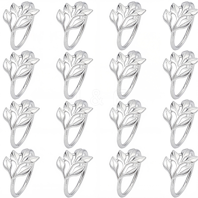 16Pcs Christmas Theme Alloy Napkin Rings AJEW-GF0013-16P-1