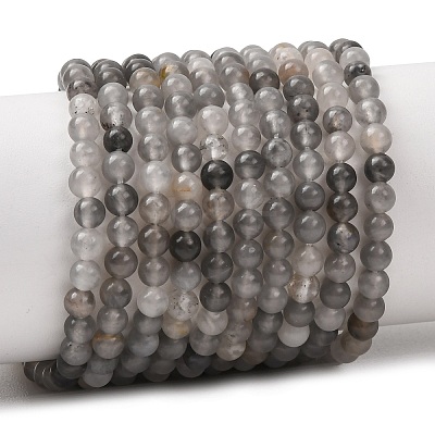 Natural Cloudy Quartz Beads Strands G-D840-69-4mm-1