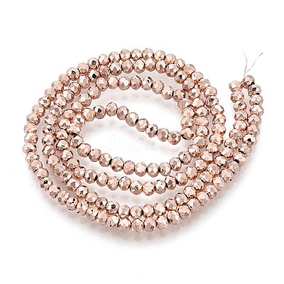 Electroplate Glass Beads Strands EGLA-D030-15A-04-1