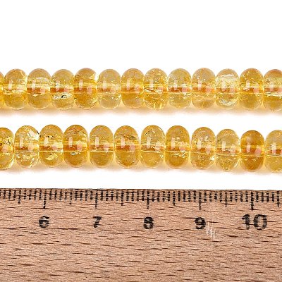 Crackle Transparent Glass Beads Strands GLAA-N074-02A-09-1