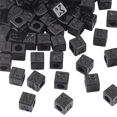 150Pcs Opaque Acrylic European Beads SACR-TA0001-59A-1