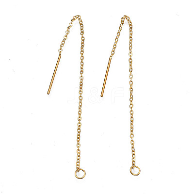 304 Stainless Steel Earring Findings X-STAS-S070-01-G-1