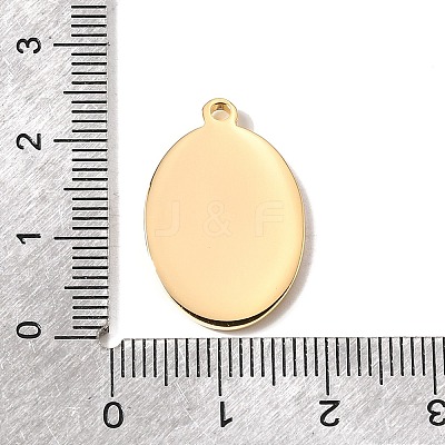 Textured 304 Stainless Steel Pendants STAS-K324-02G-1