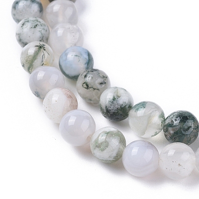Natural Tree Agate Beads Strands G-L533-22-1