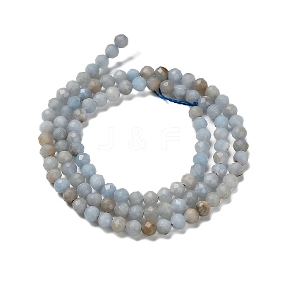 Natural Angelite Beads Strands G-RM2025-30-A-1