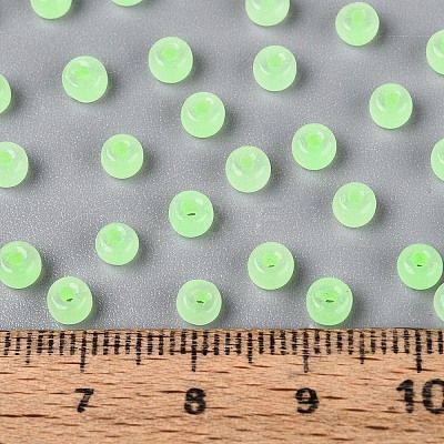 6/0 Transparent Inside Colours Glass Seed Beads SEED-N008-08T-1