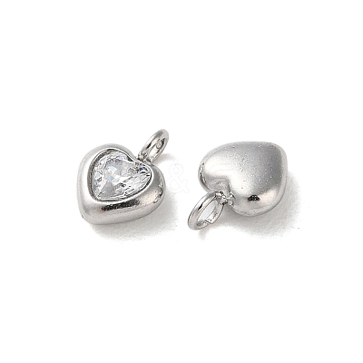 High Polished 304 Stainless Steel Micro Pave Cubic Zirconia Pendants STAS-L022-396B-P-1