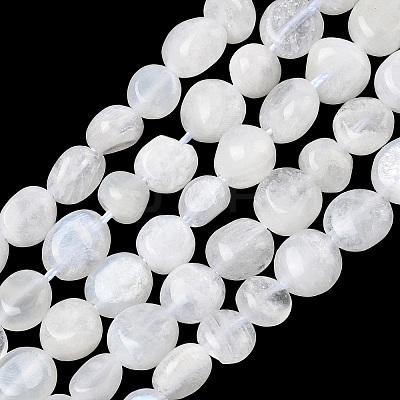 Natural Rainbow Moonstone Beads Strands X-G-Q961-27-1