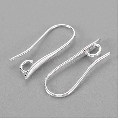 Brass Earring Hooks for Earring Designs X-KK-M142-02S-RS-1