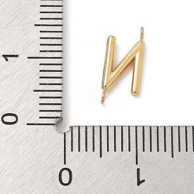 304 Stainless Steel Letter Connector Charms STAS-M108-01G-14-1