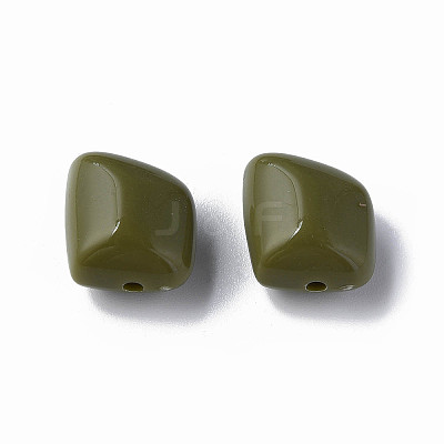 Opaque Acrylic Beads MACR-S373-15A-A11-1