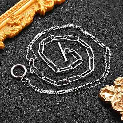 Non-Tarnish 304 Stainless Steel Chain Necklaces X-NJEW-JN02767-1