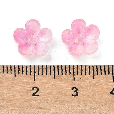 Dyed & Heated Glass Bead Caps GLAA-C042-01I-1